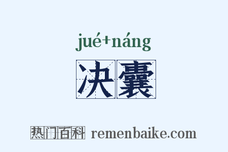 决囊是什么意思的图片